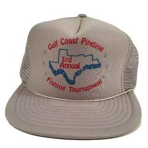 Vintage Snapback Hat Gulf Coast Fishing Trucker